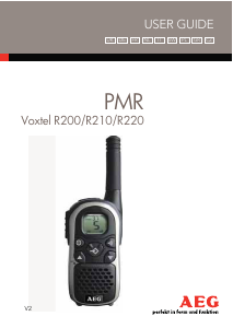 Manuál AEG Voxtel R200 Přenosná vysílačka