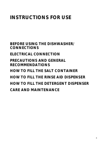 Manual IKEA DWF 415 W Dishwasher