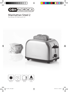 Manual OBH Nordica 2267 Manhattan Steel 2 Toaster