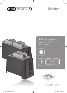 Manual OBH Nordica 2686 Chilli Compact 2 Toaster
