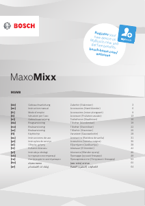 Посібник Bosch MSM87180 MaxoMixx Ручний блендер