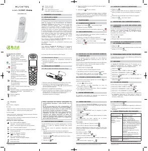 Mode d’emploi Alcatel Versatis XL350 Extra Téléphone sans fil