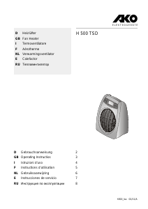 Manual de uso AKO H 500 TSD Calefactor
