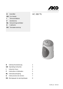 Manual de uso AKO HC 200 TS Calefactor