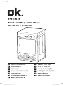 Manual OK OTD 202-D Dryer