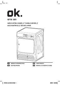 Manual OK OTD 201 Dryer