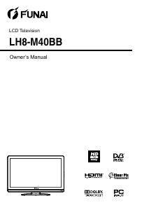 Bruksanvisning Funai LH8-M40BB LCD TV