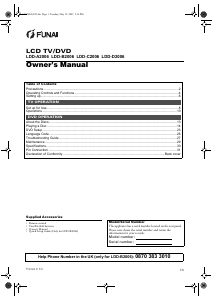 Bruksanvisning Funai LDD-C2006 LCD TV