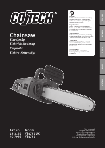 Manual Cotech YT4755 Chainsaw