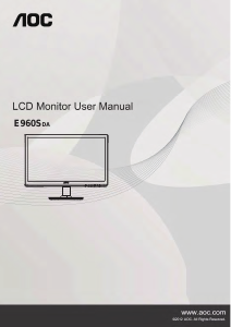 Handleiding AOC E960SDA LCD monitor