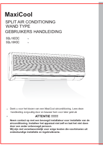 Handleiding MaxiCool SGL-18HOC Airconditioner