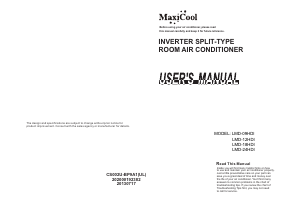 Manual MaxiCool LMD-09HDI Air Conditioner