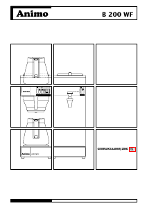 Handleiding Animo B200 WF Koffiezetapparaat