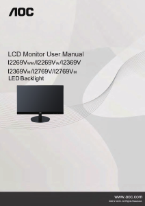 Handleiding AOC I2369V LCD monitor