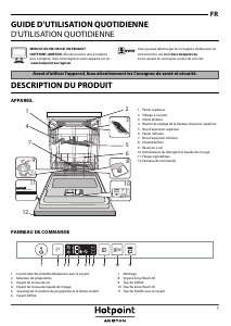 Mode d’emploi Hotpoint-Ariston HIO 3T223 WGF E Lave-vaisselle
