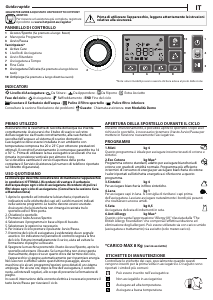 Manuale Hotpoint-Ariston EU NTDG82 WW IT Asciugatrice