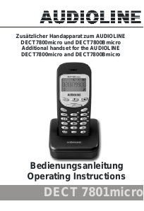 Bedienungsanleitung Audioline DECT 7801micro Schnurlose telefon