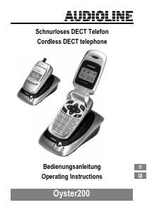 Bruksanvisning Audioline Oyster 200 Trådlös telefon