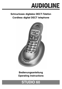 Bedienungsanleitung Audioline Studio 60 Schnurlose telefon