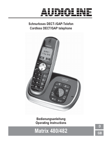 Bedienungsanleitung Audioline Matrix 480 Schnurlose telefon