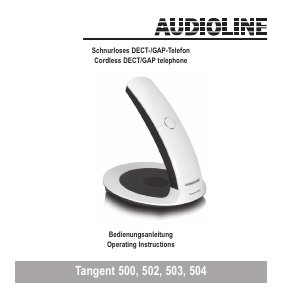 Bedienungsanleitung Audioline Tangent 502 Schnurlose telefon