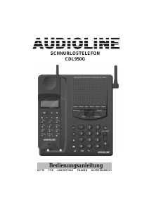 Bedienungsanleitung Audioline CDL950G Schnurlose telefon