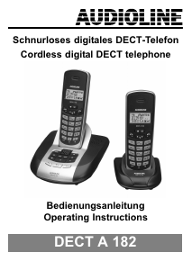 Bedienungsanleitung Audioline DECT A 182 Schnurlose telefon
