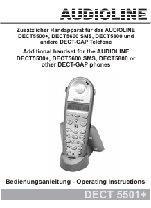 Handleiding Audioline DECT 5501+ Draadloze telefoon