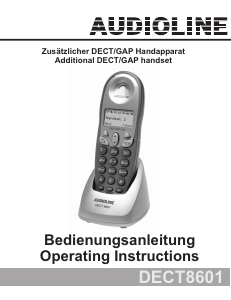 Handleiding Audioline DECT 8601 Draadloze telefoon
