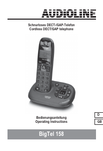Bruksanvisning Audioline BigTel 158 Trådlös telefon