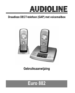 Handleiding Audioline Euro 882 Draadloze telefoon