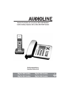 Bedienungsanleitung Audioline BigTel 384 Combo Schnurlose telefon