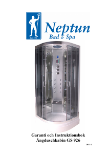 Bruksanvisning Neptun GS 926 Ångduschkabin