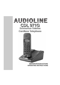 Handleiding Audioline CDL971G Draadloze telefoon