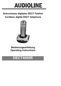 Handleiding Audioline DECT 4000R Draadloze telefoon