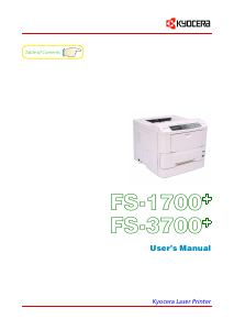 Manual Kyocera FS-3700+ Printer