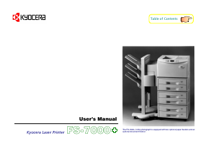 Manual Kyocera FS-7000+ Printer