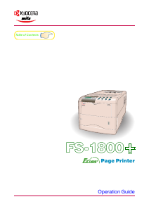 Manual Kyocera FS-1800+ Printer