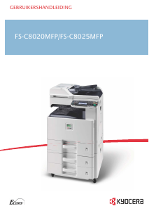 Handleiding Kyocera FS-C8025MFP Multifunctional printer