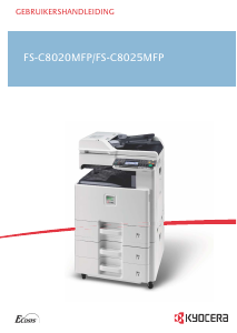 Handleiding Kyocera FS-C8020MFP Multifunctional printer