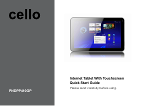 Manual Cello PNDPP410GP Tablet