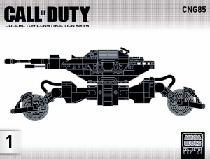 Manual Mega Bloks set CNG85 Call of Duty Atlas mobile turret
