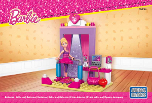 Handleiding Mega Bloks set CNF96 Barbie Ballerina