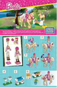 Handleiding Mega Bloks set CNK35 Barbie Day at the stables