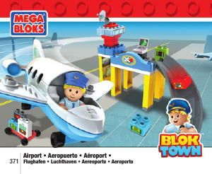 Manual Mega Bloks set 371 Blok Town Aeroport