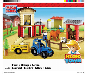 Manuál Mega Bloks set 7133 Blok Town Farma