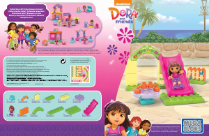 Handleiding Mega Bloks set CNJ20 Dora the Explorer Plezier in het pretpark
