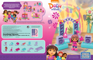 Handleiding Mega Bloks set CNJ21 Dora the Explorer Muziekconcert