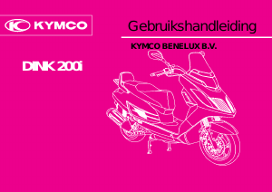 Handleiding Kymco Dink 200i Scooter