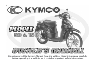 Handleiding Kymco People 50 Scooter